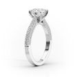 The Catherine Set With A 3.5 Carat Elongated Cushion Moissanite For Cheap