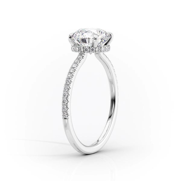 The Aline Set With A 3 Carat Elongated Cushion Moissanite Hot on Sale