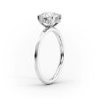 The Razor Kamellie Set With A 3.5 Carat Elongated Cushion Moissanite Discount