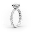 The Adelle Set With A 1 Carat Elongated Cushion Moissanite For Cheap