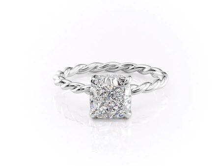 The Alice Set With A 5 Carat Cushion Moissanite Discount