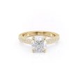 The Catherine Set With A 4 Carat Cushion Moissanite Sale