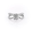 The Zoey Set With A 1.5 Carat Elongated Cushion Moissanite on Sale