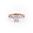 The Angelina Set With A 2 Carat Elongated Cushion Moissanite Online Sale