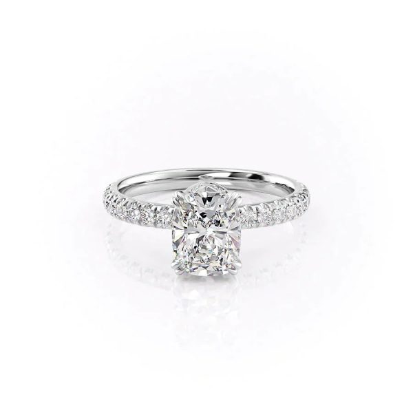 The Sofia Set With A 2 Carat Elongated Cushion Moissanite Fashion