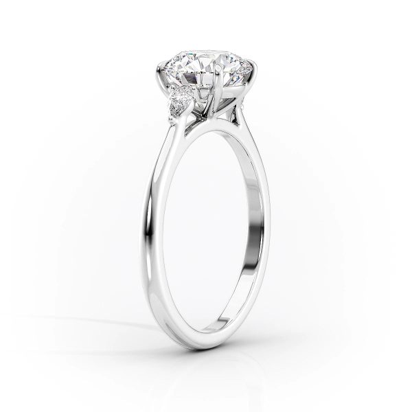 The Pears Liv Set With A 2.5 Carat Cushion Moissanite For Discount