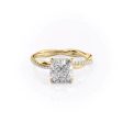 The Stacey Set With A 1.5 Carat Cushion Moissanite Online Hot Sale