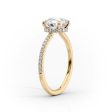 The Aline Set With A 4.5 Carat Elongated Cushion Moissanite Online Sale