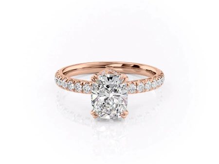 The Sofia Set With A 2.5 Carat Elongated Cushion Moissanite Online