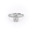 The Sofia Set With A 4.5 Carat Elongated Cushion Moissanite For Cheap