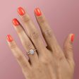 The Aline Set With A 1.5 Carat Elongated Cushion Moissanite For Cheap