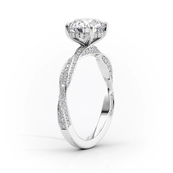 The Caroline Set With A 2 Carat Elongated Cushion Moissanite Online Hot Sale