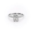 The Rachel Set With A 1 Carat Elongated Cushion Moissanite Online