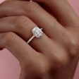 The Aline Set With A 1 Carat Elongated Cushion Moissanite Online Sale