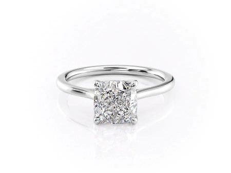 The Lexie Set With A 3.5 Carat Cushion Moissanite Discount