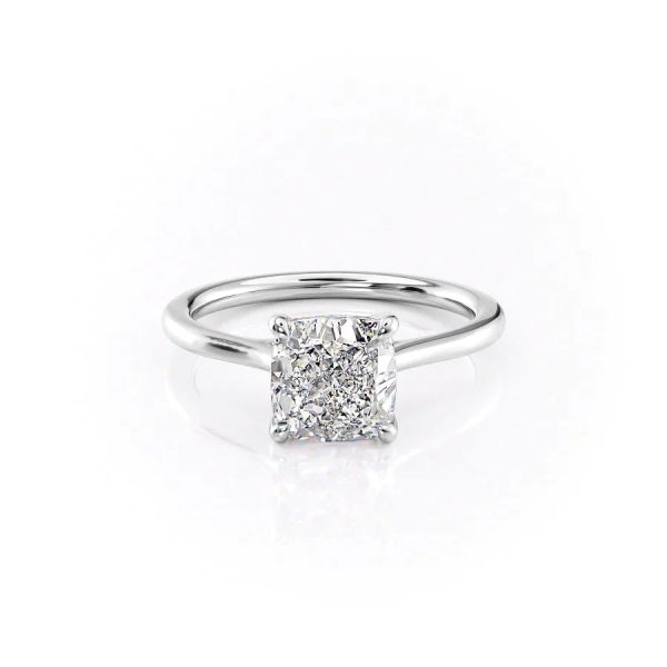 The Lexie Set With A 3.5 Carat Cushion Moissanite Discount