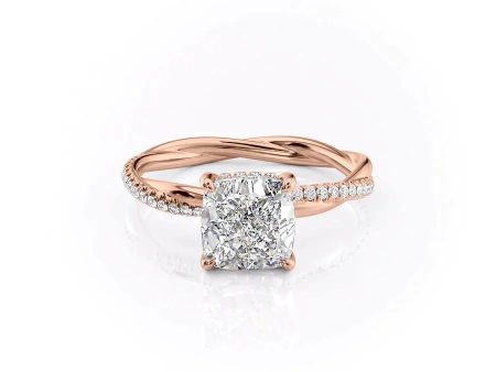 The Stacey Set With A 2.5 Carat Cushion Moissanite Online Hot Sale