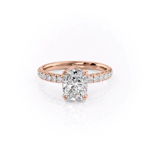 The Sofia Set With A 5 Carat Elongated Cushion Moissanite Online Sale