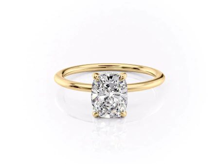 The Kamellie Set With A 3.5 Carat Elongated Cushion Moissanite For Discount