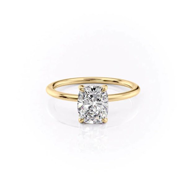 The Kamellie Set With A 3.5 Carat Elongated Cushion Moissanite For Discount