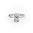 The Caroline Set With A 2 Carat Elongated Cushion Moissanite Online Hot Sale