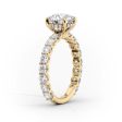 The Adelle Set With A 5 Carat Elongated Cushion Moissanite For Discount